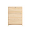 SoBuy FSR160-N Výklopný botník se 2 klapkami Úzký botník Komoda na boty Přírodní 60x80x24 cm