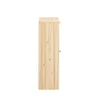SoBuy FSR160-N Výklopný botník se 2 klapkami Úzký botník Komoda na boty Přírodní 60x80x24 cm