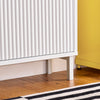 SoBuy FSR177-W Vyklápěcí botník se 2 dvířky Botník Úzký botník Bílá 50x90x19 cm