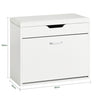 SoBuy FSR95-W Botník s lavicí Lavice na boty Sklápěč bot s 1 klapkou sedáku 60x50x30cm