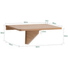 SoBuy FWT03-PF Skládací nástěnný stůl Kuchyňský stůl Dětský nábytek Vintage 60x26x40cm