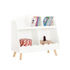 SoBuy KMB100-W Dětský regál s 5 přihrádkami Regál na knihy Úložný regál pro děti Montessori regál bílý WD cca 82x76x35cm