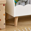SoBuy KMB100-W Dětský regál s 5 přihrádkami Regál na knihy Úložný regál pro děti Montessori regál bílý WD cca 82x76x35cm