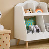 SoBuy KMB100-W Dětský regál s 5 přihrádkami Regál na knihy Úložný regál pro děti Montessori regál bílý WD cca 82x76x35cm