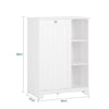 SoBuy BZR105-W Prádelní skříň s výklopným sáčkem na prádlo Koš na prádlo Koupelnová skříňka Bílá 60x86x37cm