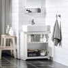 SoBuy BZR108-W Koupelnová skříňka Skříňka pod umyvadlo Koupelnová skříňka Koupelnový nábytek Bílá 60x60x30cm