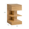 SoBuy FBT49-N Odkládací stolek Noční stolek Přírodní 39x65x39cm