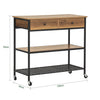 SoBuy FKW112-PF Kuchyňský vozík Servírovací vozík kuchyňská police 100x93x45cm