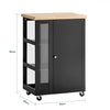 SoBuy FKW75-SCH Kuchyňský vozík Servírovací vozík Boční vozík Černá 60x90x40cm