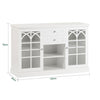 SoBuy FSB79-W Příborník Kuchyňská skříňka Komoda Předsíňová skříň Bílá 120x78x39cm