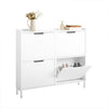 SoBuy FSR100-W Úzká botník Botník Bílá 100x91x19cm