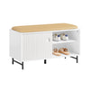 SoBuy FSR116-W Botník Lavice Lavice s úložným prostorem Truhla na boty Bílý 85x49x37cm