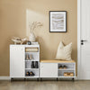 SoBuy FSR116-W Botník Lavice Lavice s úložným prostorem Truhla na boty Bílý 85x49x37cm