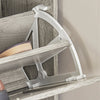 SoBuy FSR137-HG Sklápěč bot Botník se 2 klapkami Úzký botník 60x79x23cm