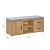 SoBuy FSR148-N Lavička na boty Lavice s úložným prostorem Botník Lavice do předsíně Přírodní 110x47x35cm
