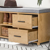 SoBuy FSR148-N Lavička na boty Lavice s úložným prostorem Botník Lavice do předsíně Přírodní 110x47x35cm