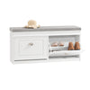 SoBuy FSR64-W Lavice se sedákem Lavice na boty Bílá 104x52x24cm