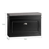 SoBuy FSR82-L-SCH Botník Lavice s botníkem Černý 75x51x24cm