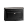 SoBuy FSR82-L-SCH Botník Lavice s botníkem Černý 75x51x24cm