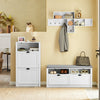 SoBuy FSR87-K-W Sklápěč bot Botník se 2 klopami Komoda Bílý 60x110x24cm