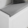 SoBuy FSR98-W Botník s klapkou Lavice s podsedákem Komoda Bílá 62x46x26cm
